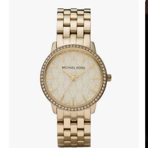 Michael Kors Gold Watch Diamond Circle